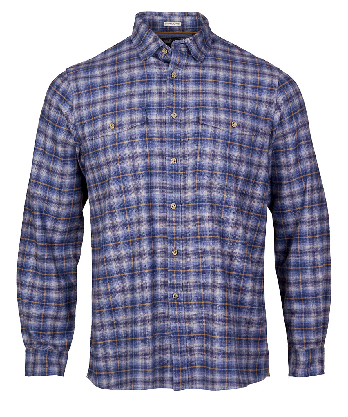 Camisa Algodón Orgánico Hombre Padua Azul Rockford