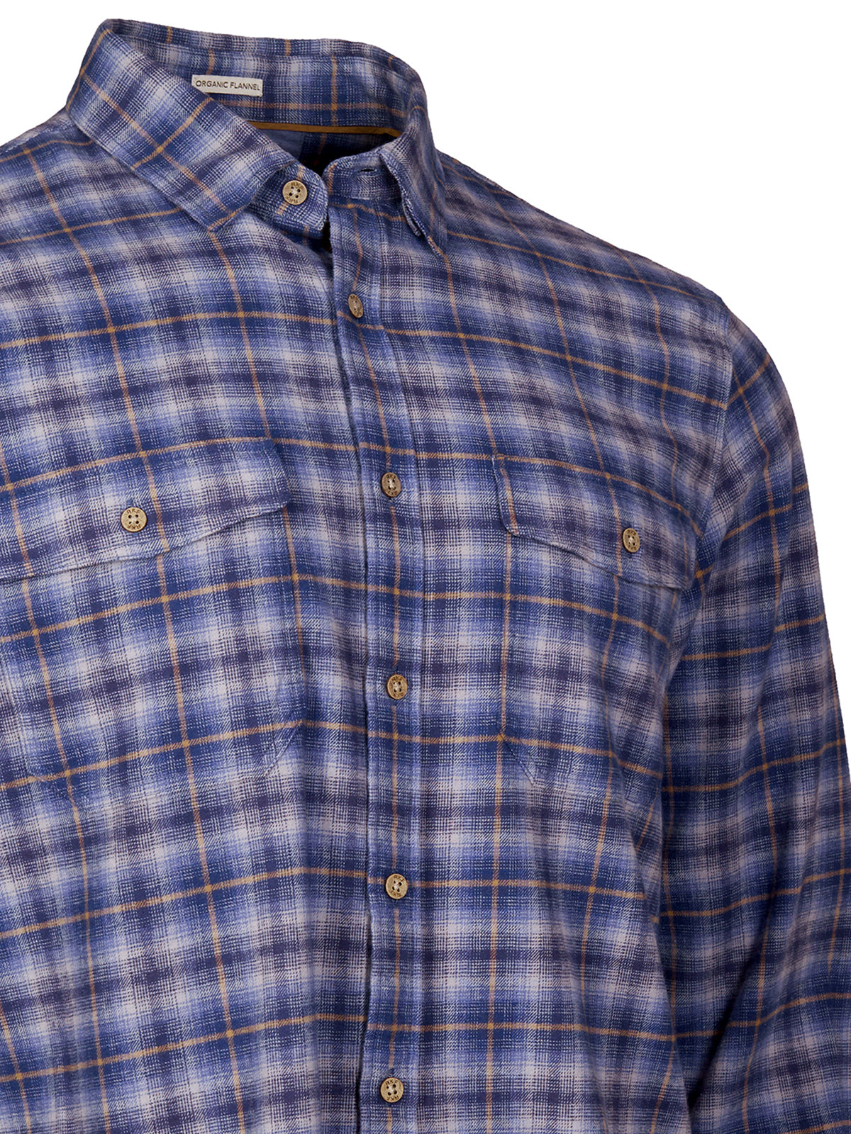 Camisa Algodón Orgánico Hombre Padua Azul Rockford