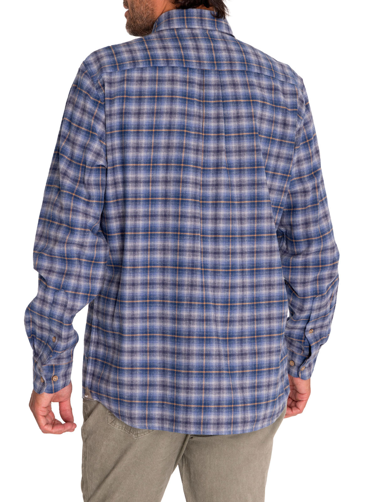 Camisa Algodón Orgánico Hombre Padua Azul Rockford