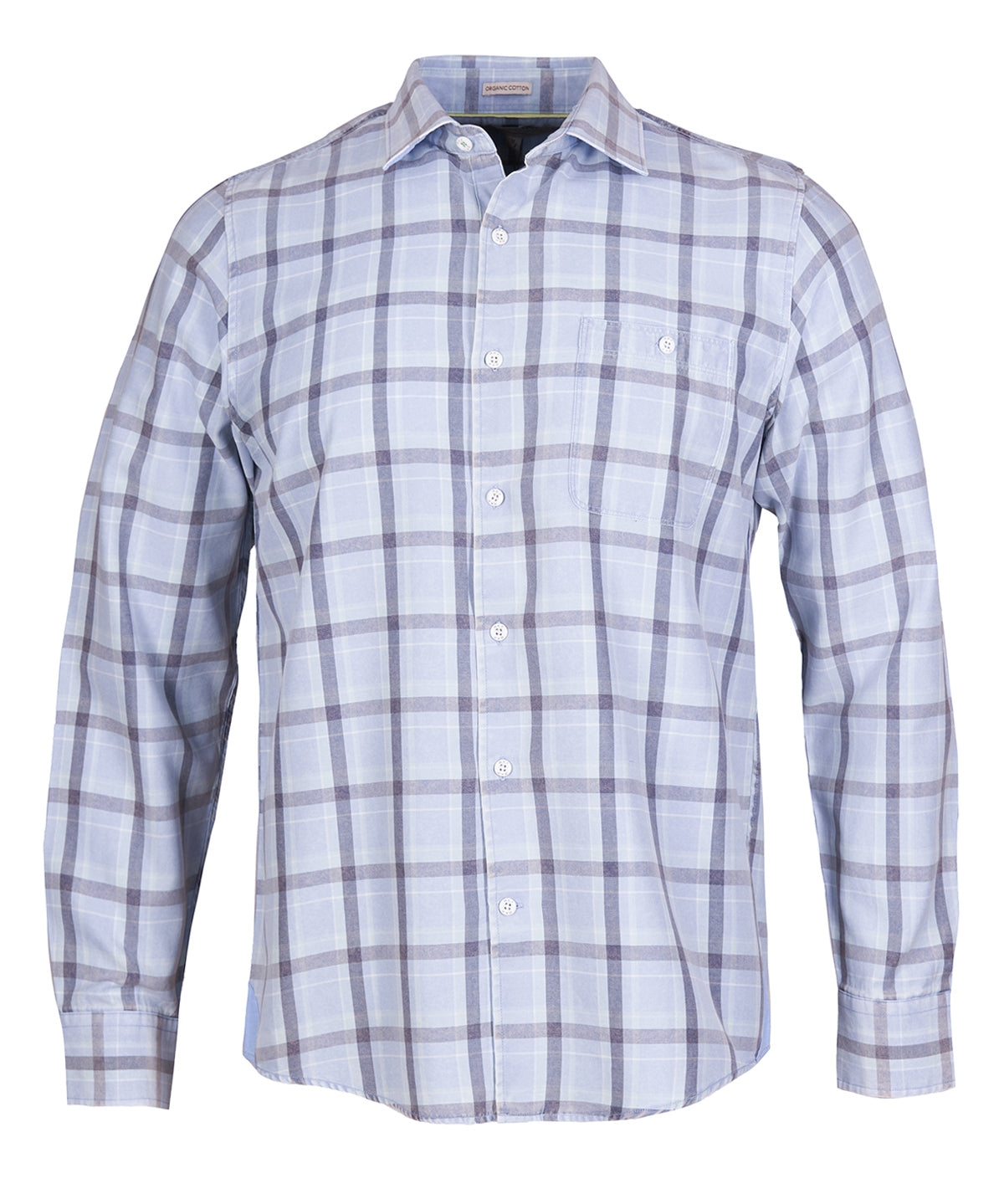 Camisa Algodón Orgánico Hombre Arbed Azul Rockford