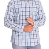 Camisa Algodón Orgánico Hombre Arbed Azul Rockford