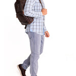 Camisa Algodón Orgánico Hombre Arbed Azul Rockford