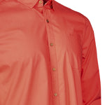 Camisa Algodón Orgánico Hombre Galiton Naranjo Rockford