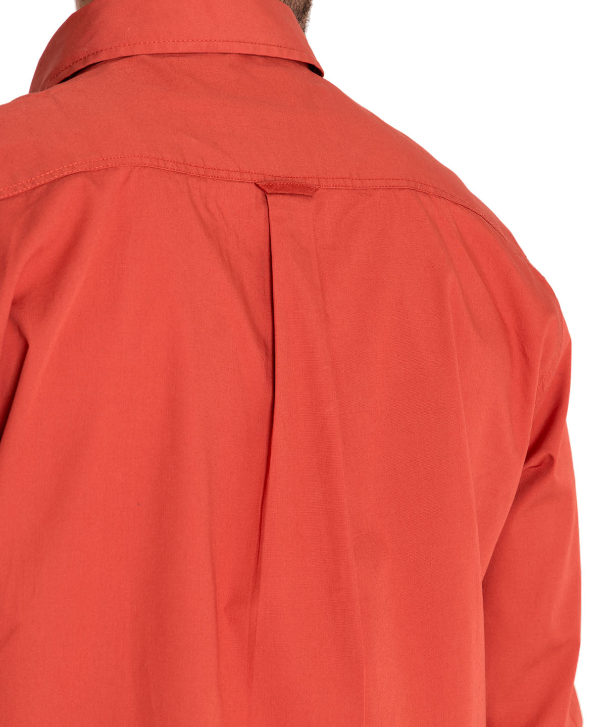 Camisa Algodón Orgánico Hombre Galiton Naranjo Rockford