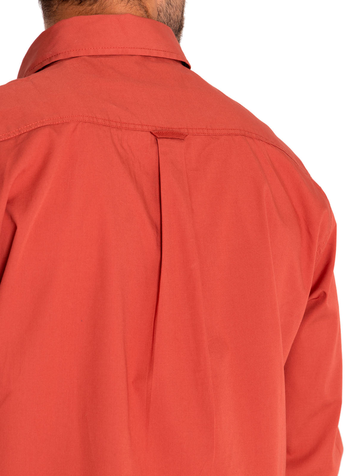 Camisa Algodón Orgánico Hombre Galiton Naranjo Rockford