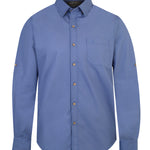 Camisa Algodón Orgánico Hombre Galiton Azul Rockford