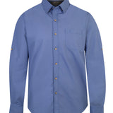 Camisa Algodón Orgánico Hombre Galiton Azul Rockford