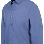 Camisa Algodón Orgánico Hombre Galiton Azul Rockford
