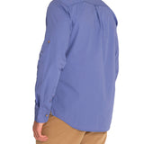 Camisa Algodón Orgánico Hombre Galiton Azul Rockford