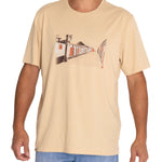 Polera Fibras Recicladas Hombre Places Beige/Crudo Rockford