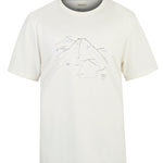 Polera Fibras Recicladas Hombre Places Blanco Rockford