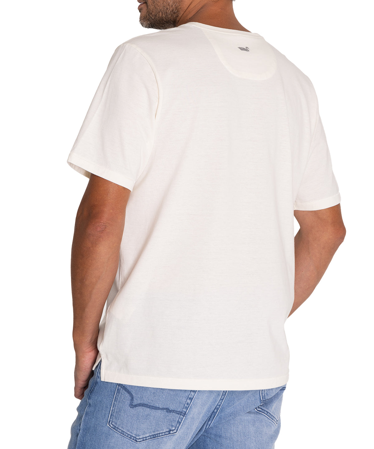 Polera Fibras Recicladas Hombre Places Blanco Rockford