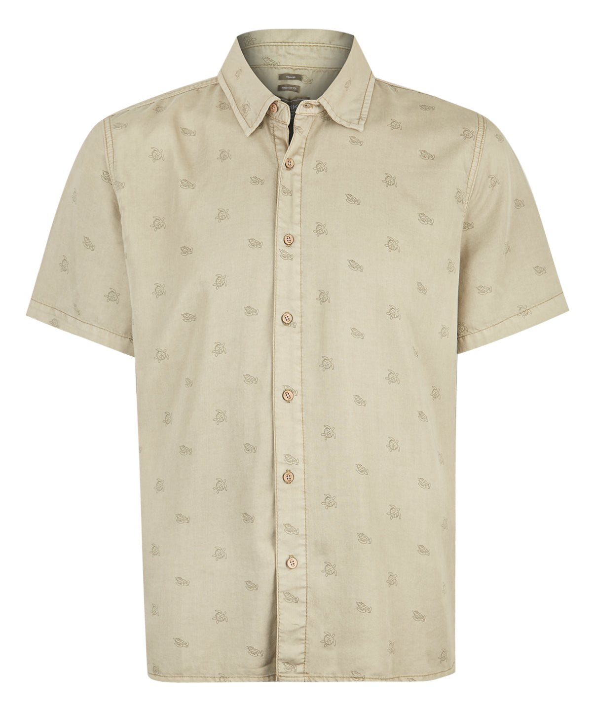 Camisa Tencel Hombre Tencelprint Verde Musgo Rockford