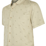 Camisa Tencel Hombre Tencelprint Verde Musgo Rockford