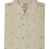 Camisa Tencel Hombre Tencelprint Verde Musgo Rockford