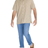 Camisa Tencel Hombre Tencelprint Verde Musgo Rockford