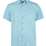 Camisa Tencel Hombre Tencelprint Azul Rockford