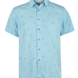 Camisa Tencel Hombre Tencelprint Azul Rockford
