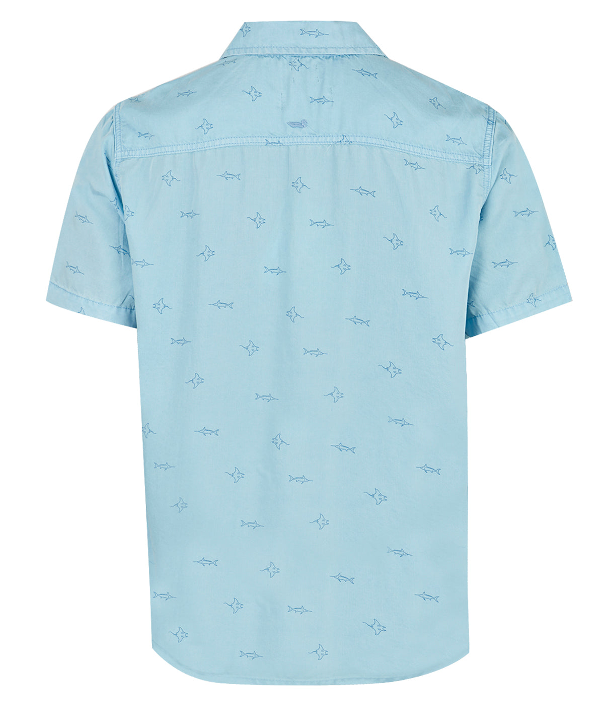 Camisa Tencel Hombre Tencelprint Azul Rockford