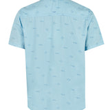 Camisa Tencel Hombre Tencelprint Azul Rockford