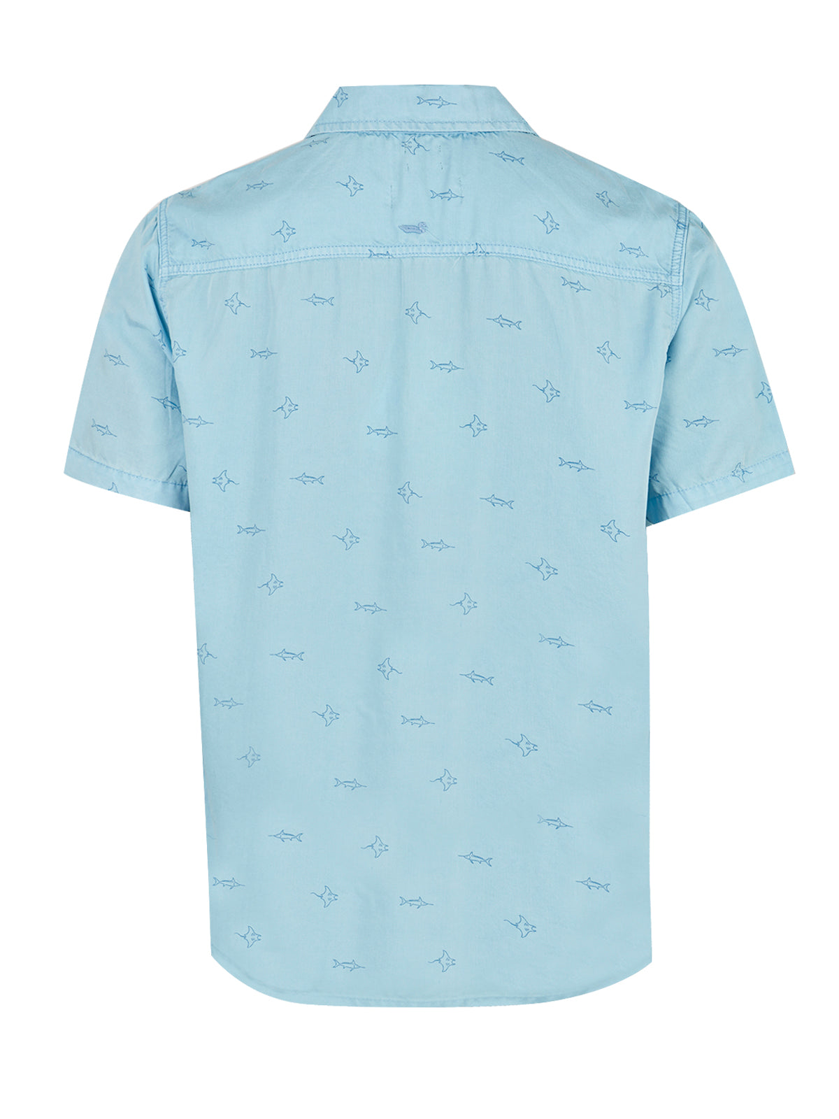 Camisa Tencel Hombre Tencelprint Azul Rockford