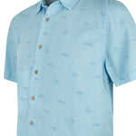Camisa Tencel Hombre Tencelprint Azul Rockford
