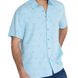 Camisa Tencel Hombre Tencelprint Azul Rockford