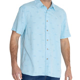 Camisa Tencel Hombre Tencelprint Azul Rockford