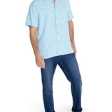 Camisa Tencel Hombre Tencelprint Azul Rockford