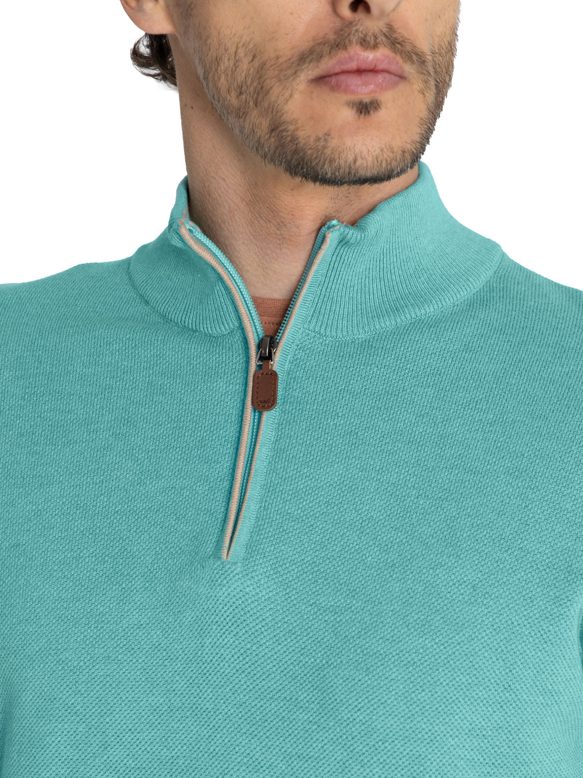 Sweater Algodón Orgánico Hombre Bilbao Azul Rockford