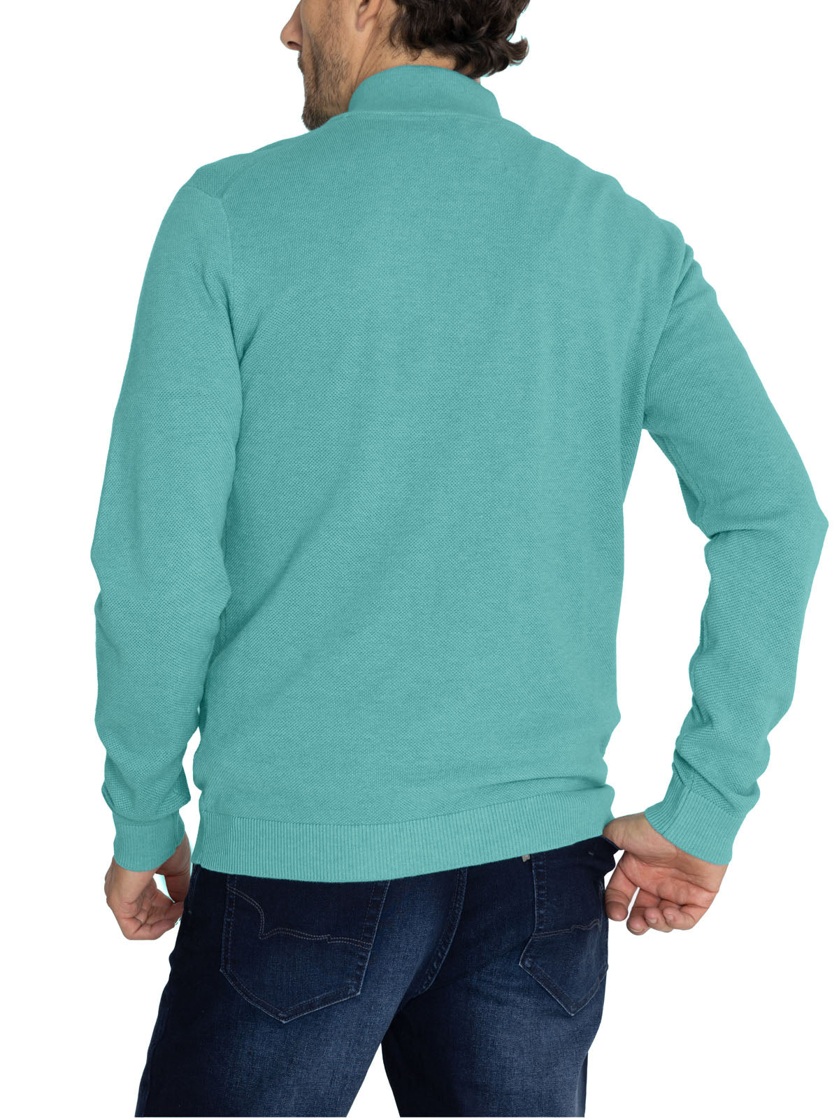 Sweater Algodón Orgánico Hombre Bilbao Azul Rockford