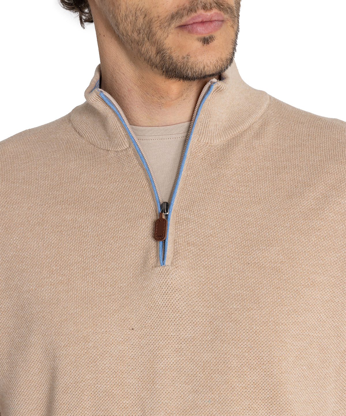 Sweater Algodón Orgánico Hombre Bilbao Beige Rockford