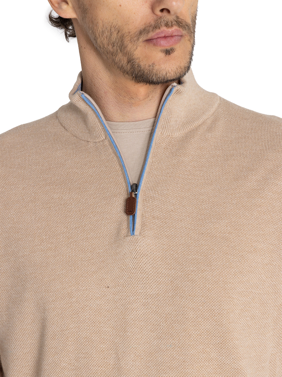 Sweater Algodón Orgánico Hombre Bilbao Beige Rockford