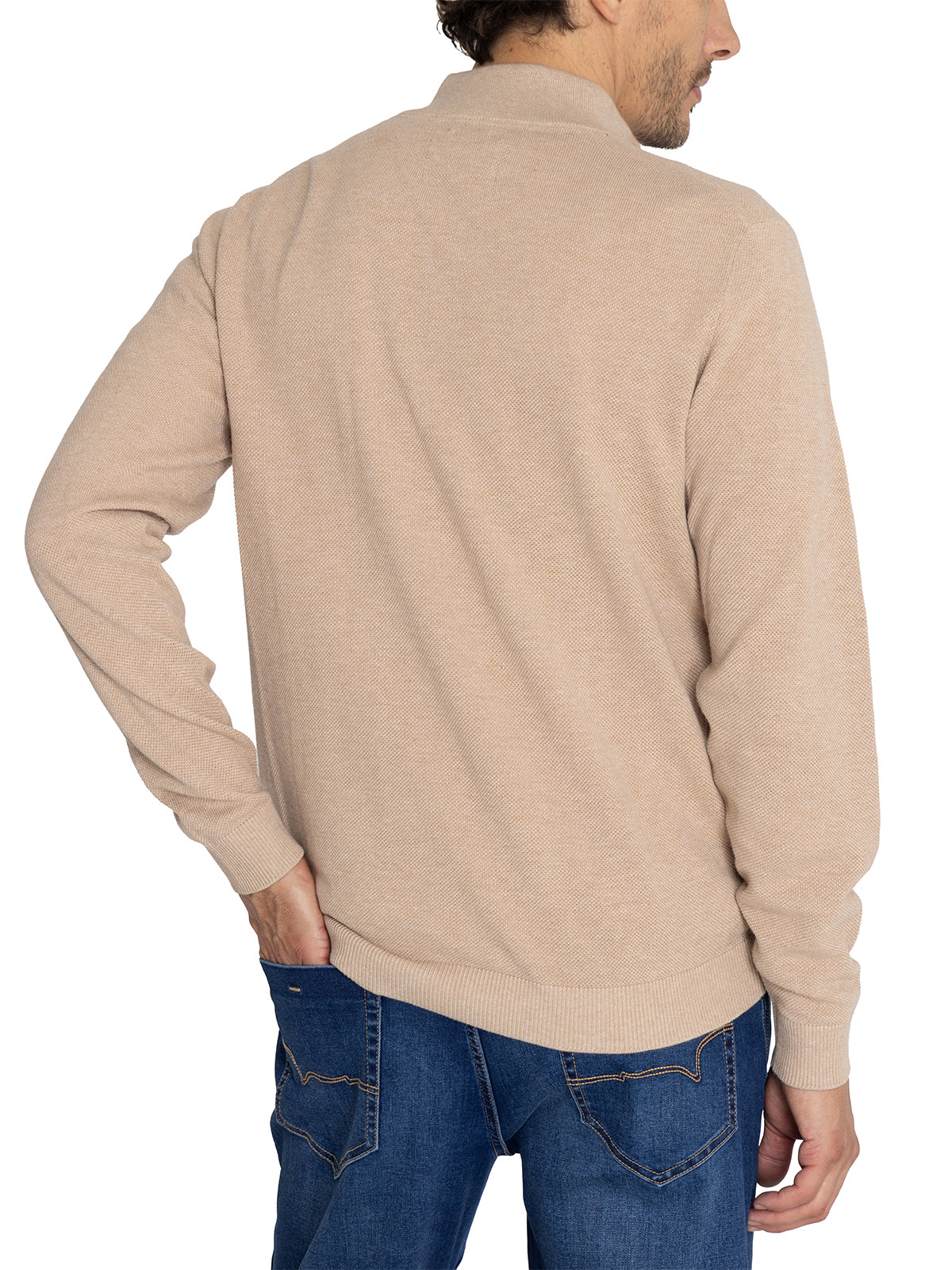 Sweater Algodón Orgánico Hombre Bilbao Beige Rockford