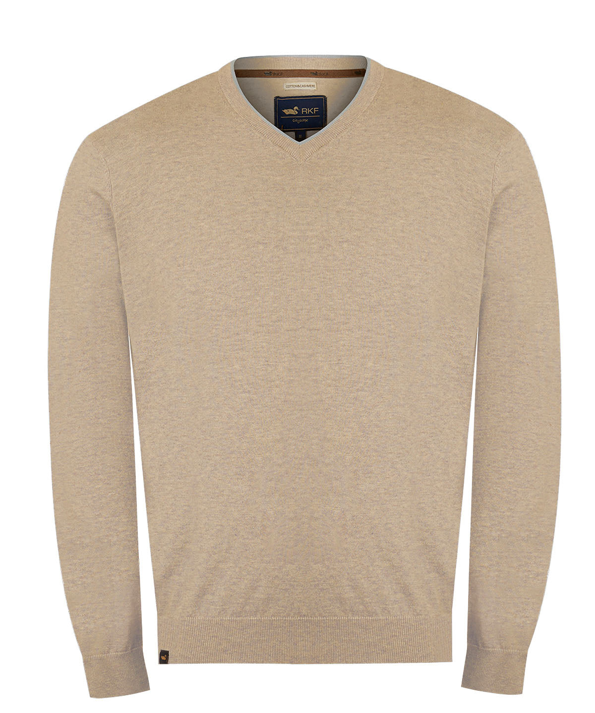 Sweater Algodón Orgánico Hombre Angri V Beige Rockford