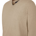 Sweater Algodón Orgánico Hombre Angri V Beige Rockford