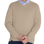 Sweater Algodón Orgánico Hombre Angri V Beige Rockford