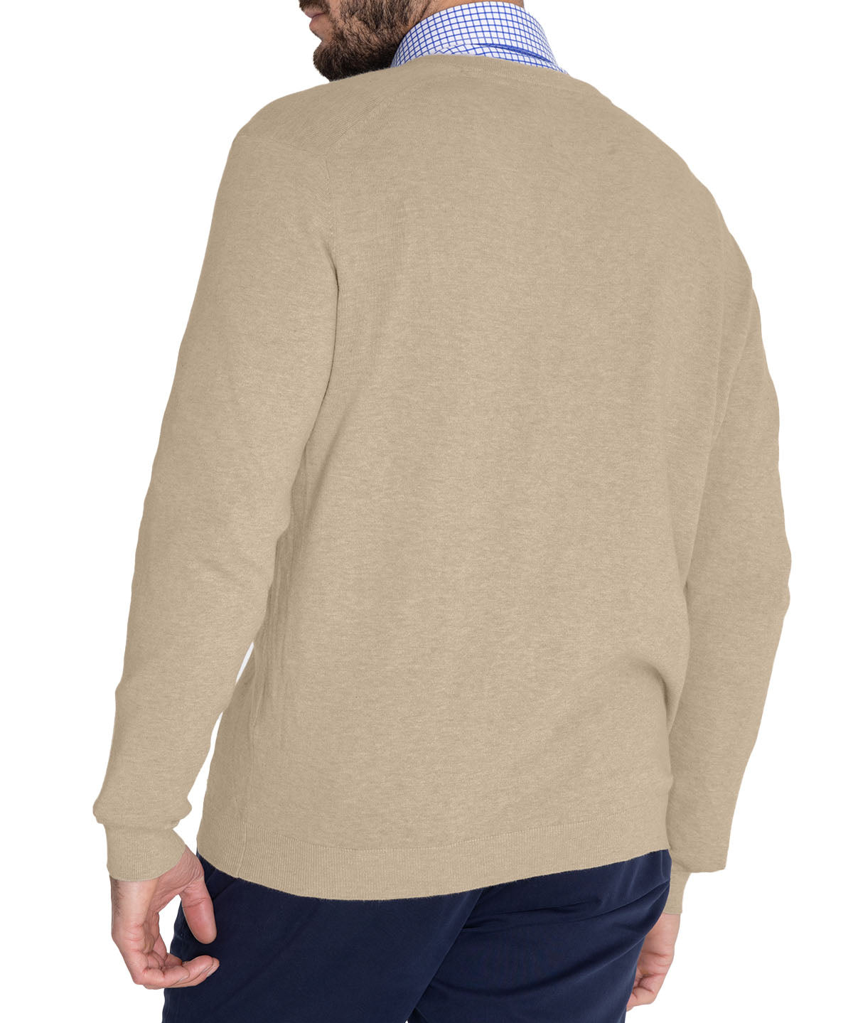 Sweater Algodón Orgánico Hombre Angri V Beige Rockford
