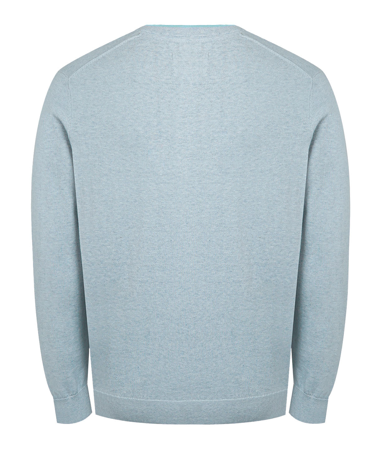Sweater Algodón Orgánico Hombre Angri V Celeste Rockford