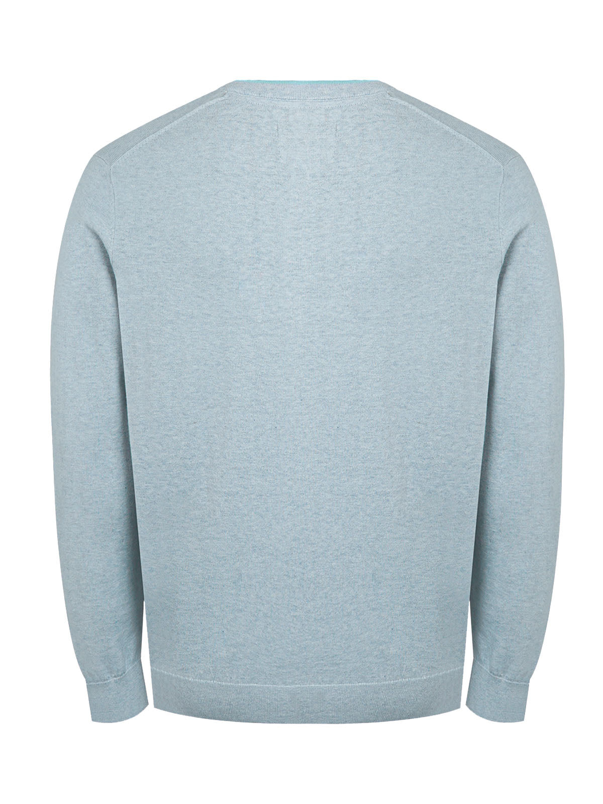 Sweater Algodón Orgánico Hombre Angri V Celeste Rockford