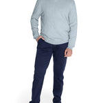 Sweater Algodón Orgánico Hombre Angri V Celeste Rockford