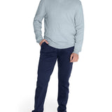 Sweater Algodón Orgánico Hombre Angri V Celeste Rockford