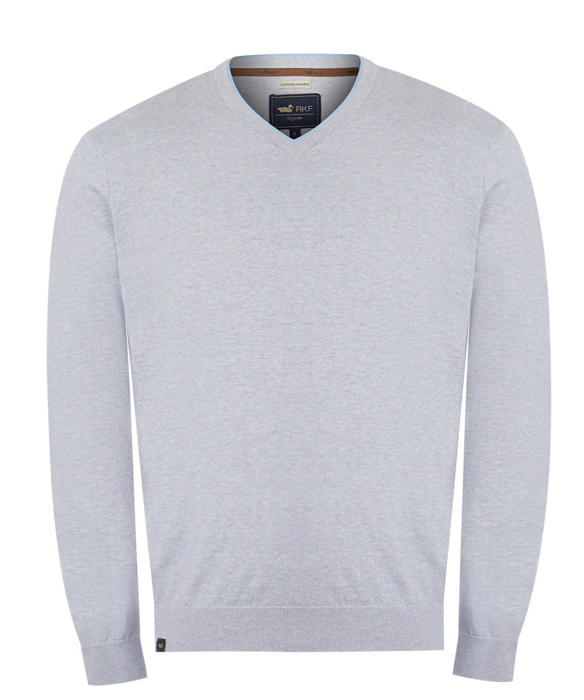 Sweater Algodón Orgánico Hombre Angri V Gris Rockford