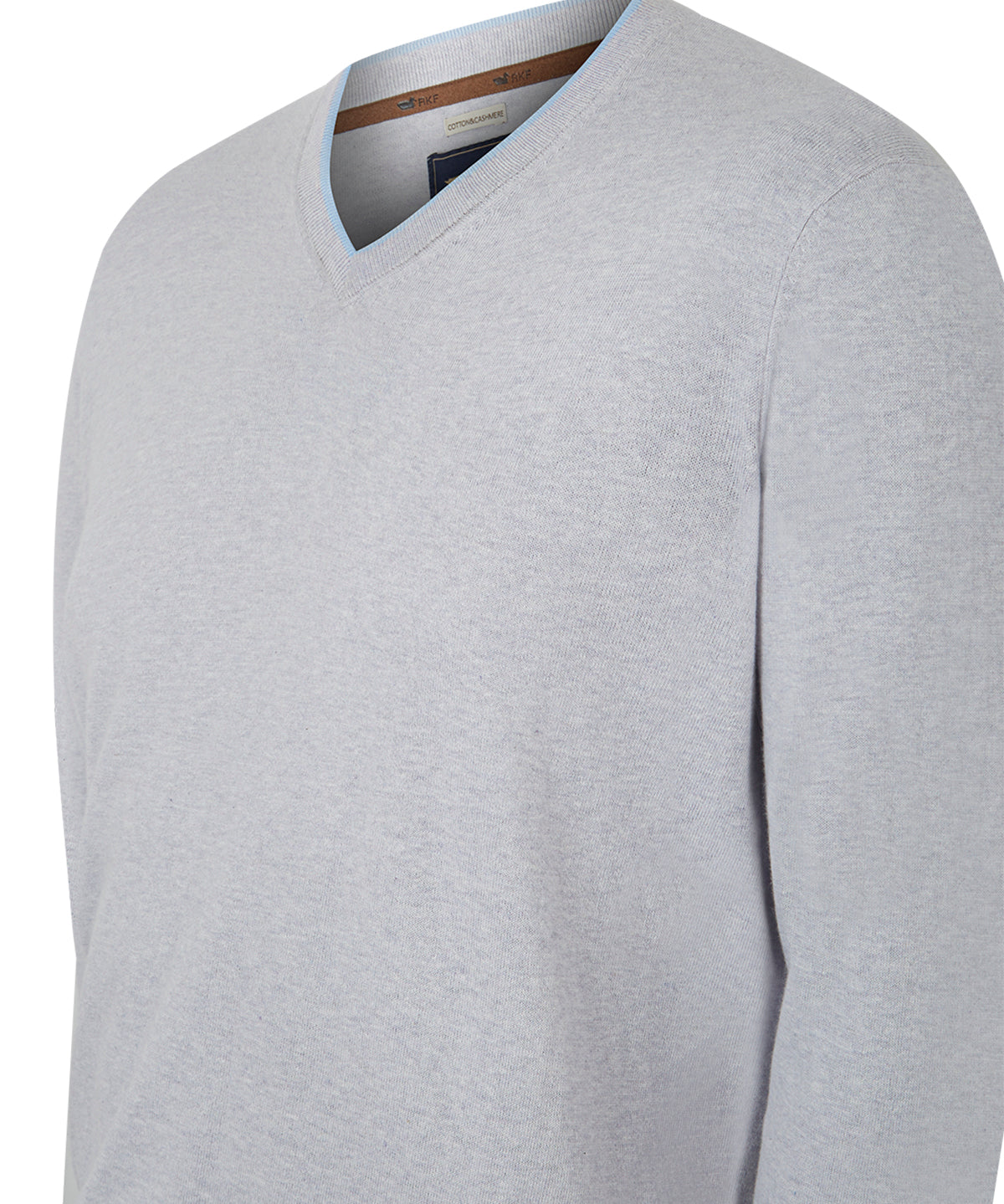 Sweater Algodón Orgánico Hombre Angri V Gris Rockford