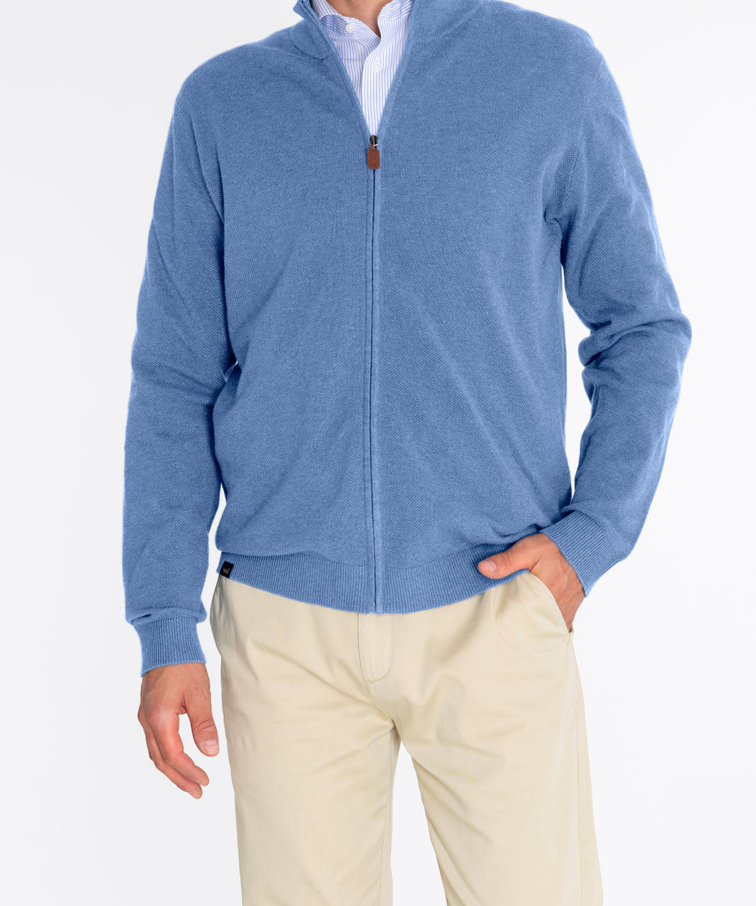 Sweater Algodón Orgánico Hombre Bilbaofull Azul Rockford