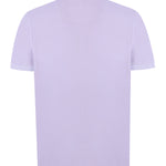 Polera Algodón Orgánico Hombre Piquepro Lila Rockford