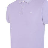 Polera Algodón Orgánico Hombre Piquepro Lila Rockford