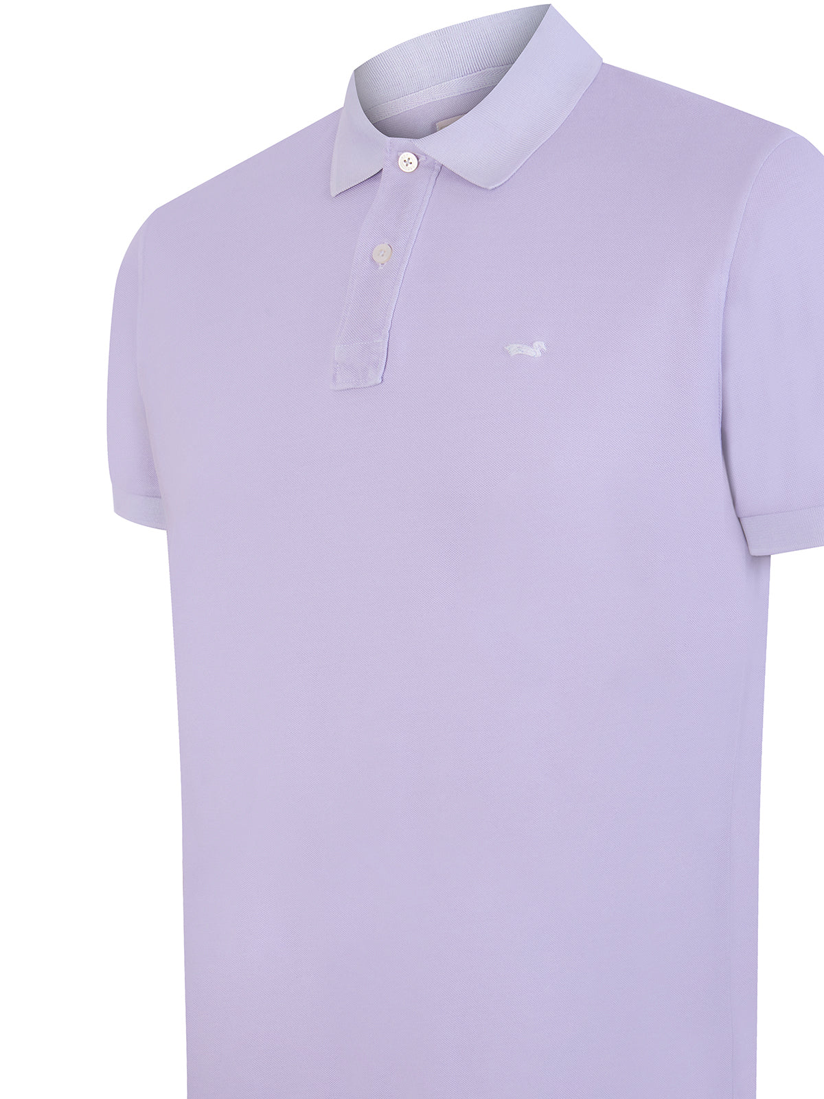 Polera Algodón Orgánico Hombre Piquepro Lila Rockford