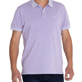 Polera Algodón Orgánico Hombre Piquepro Lila Rockford