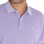 Polera Algodón Orgánico Hombre Piquepro Lila Rockford